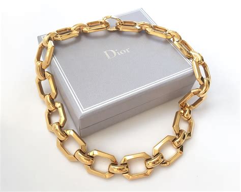 dior necklace woman|Dior chunky necklace.